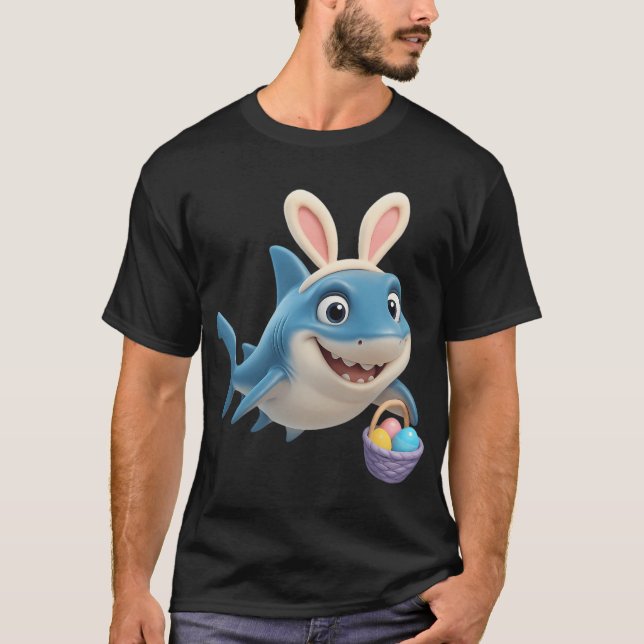 T-shirt Requin Mako à Longue Aile de Pâques (Devant)