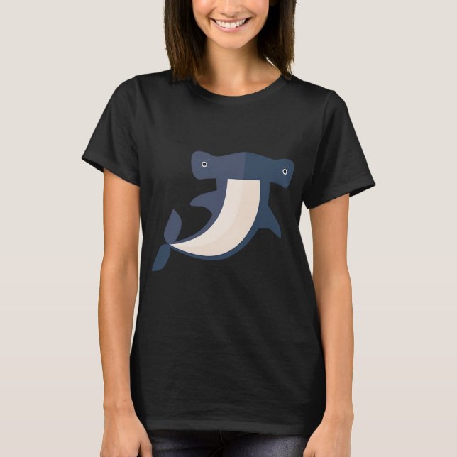 T-shirt Requin-marteau bleu (Devant)