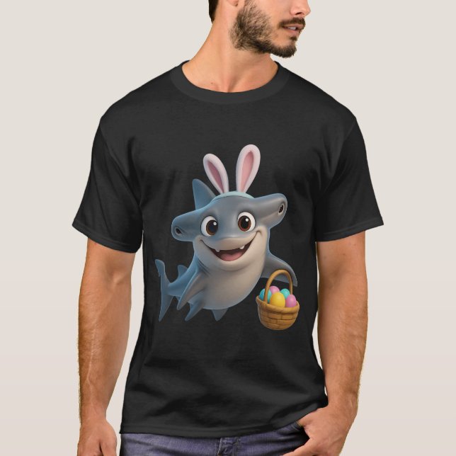 T-shirt Requin marteau lisse de Pâques (Devant)