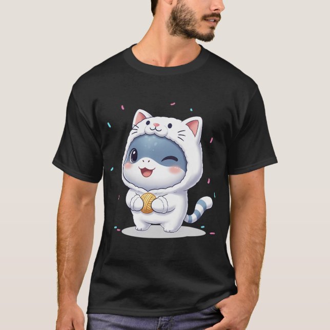 T-shirt Requin Miaou (Devant)