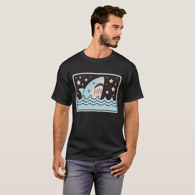 T-shirt Requin Océan (Devant entier)