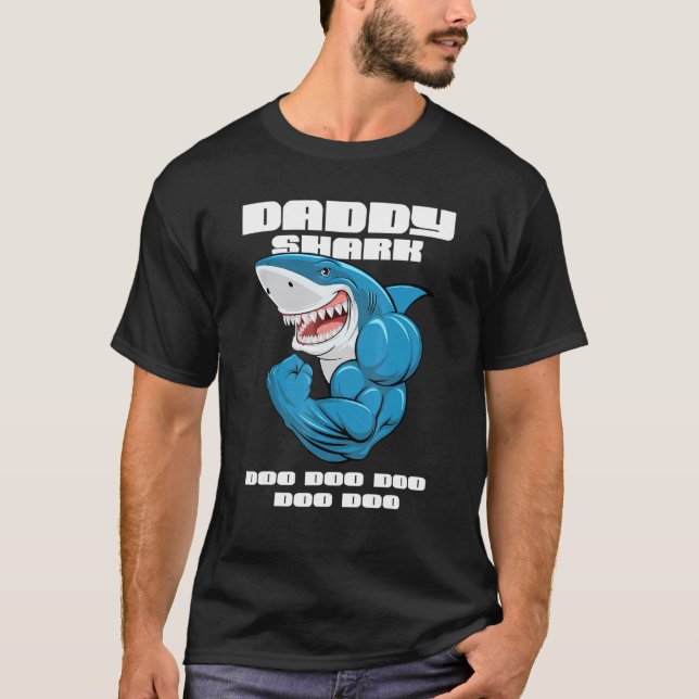 T-shirt Requin Papa Poisson Papa Papa (Devant)