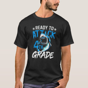 T-shirt Requin Prêt À Attaquer Des Garçons De 4E Année À L