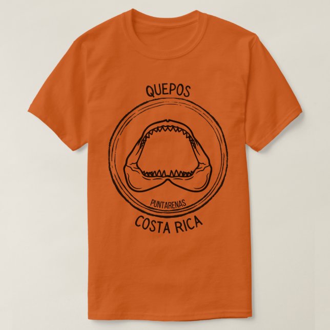 T-shirt Requin Quepos Costa Rica (Design devant)