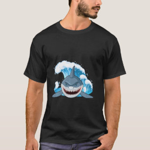 T-shirt requin rousse requin femmes requin bouche de requi