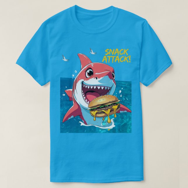 T-shirt Requin Snack Attack (Design devant)