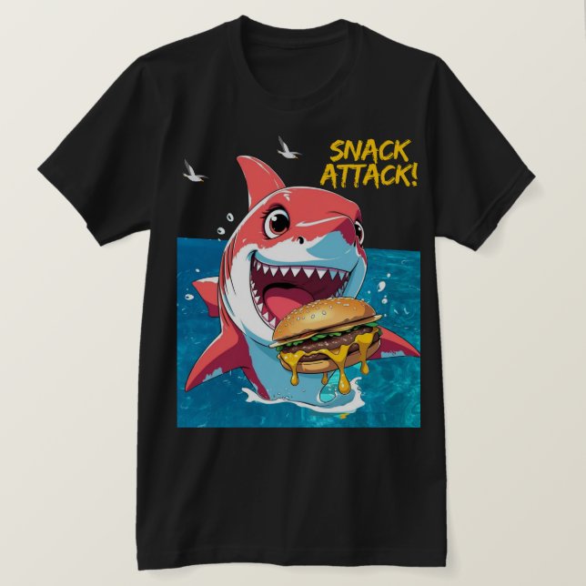T-shirt Requin Snack Attack (Design devant)