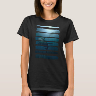 T-shirt Requin sous l'eau Mer Nature Animaux Loisirs F