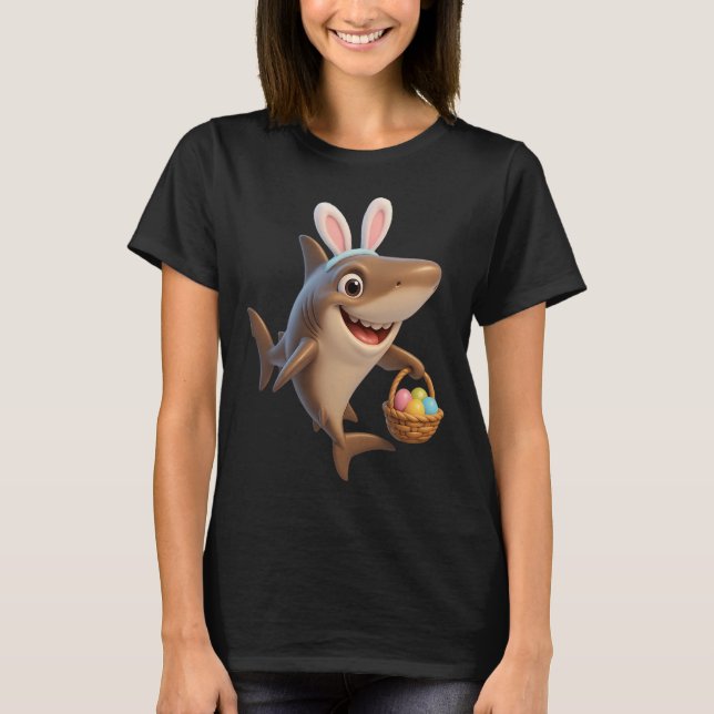 T-shirt Requin soyeux de Pâques (Devant)