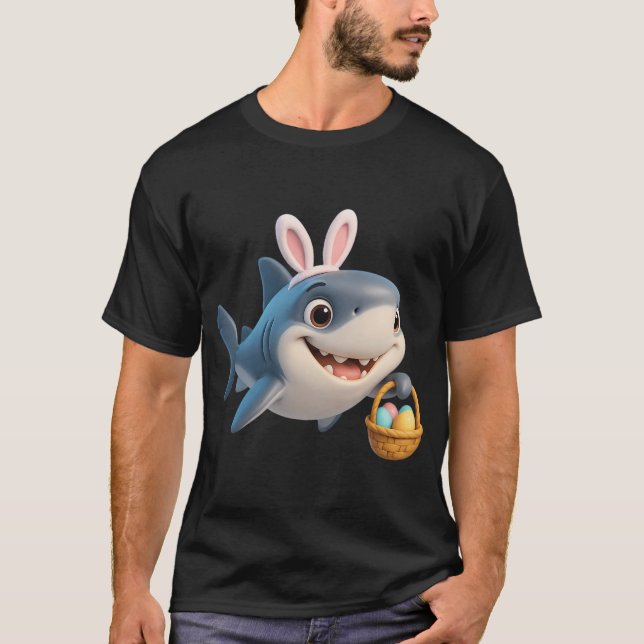 T-shirt Requin taupe de Pâques (Devant)