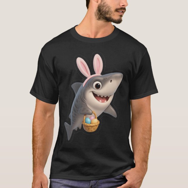 T-shirt Requin Tigre de Pâques (Devant)