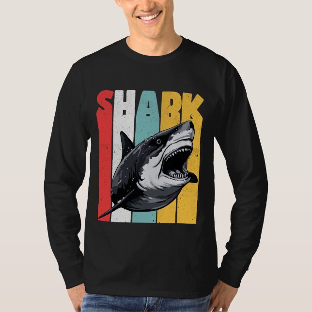 T-shirt Requin vintage (Devant)