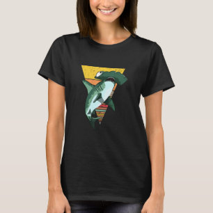 T-shirt requin vintage requin marteau animal requins rétro