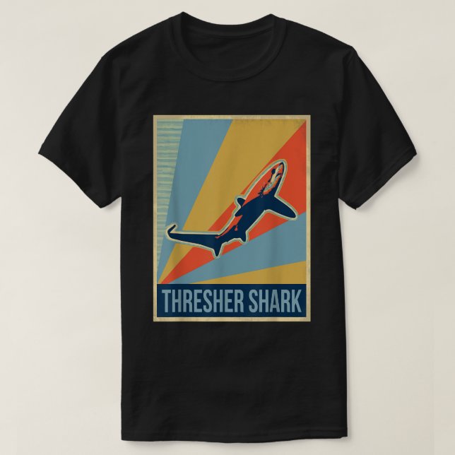 T-shirt Requin vintage Thresher  (Design devant)