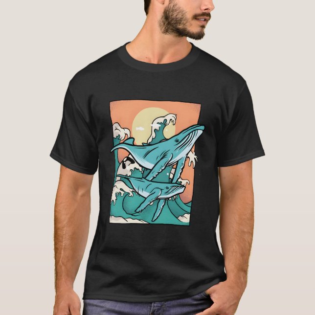 T-shirt Requins baleines Orca Beluga Baleines Orcas Narwha (Devant)