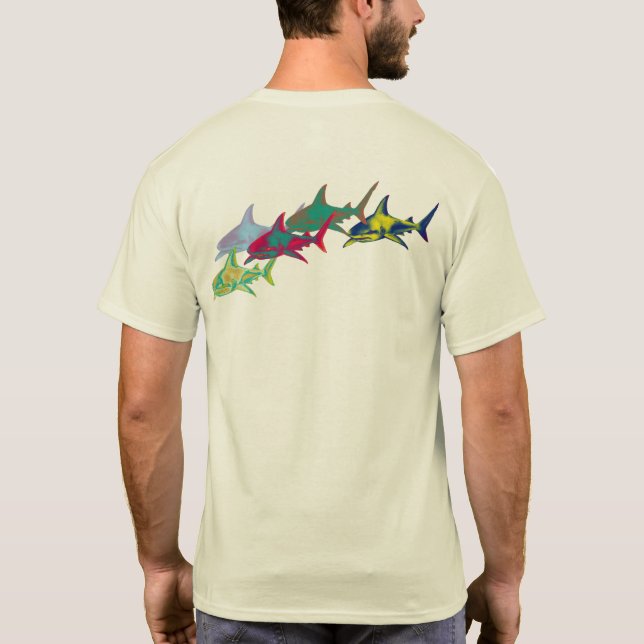 T-shirt requins colorés (Dos)