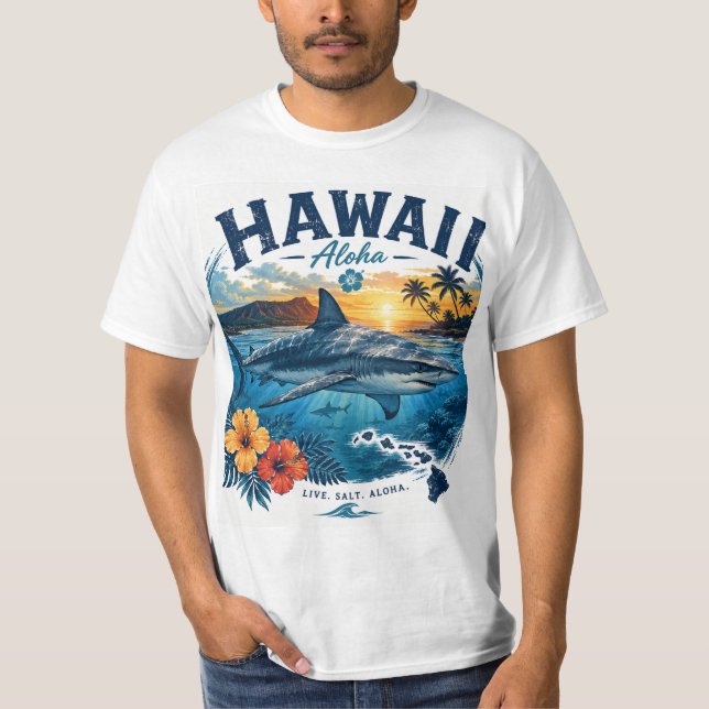 T-shirt Requins d'Hawaii (Devant)