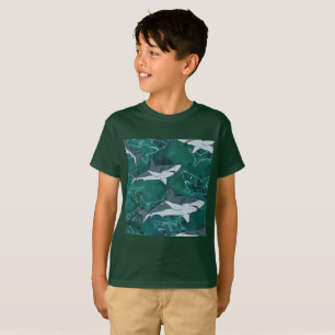 T-shirt Requins, marine, mer, poisson, prédateur, animal, 