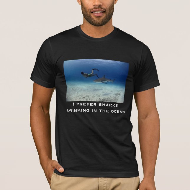 T-shirt Requins nageant (Devant)
