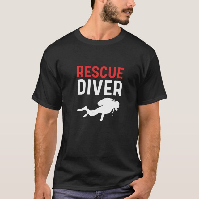 T-shirt Rescue Diver Crew Rescue Diving (Devant)