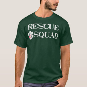 T-shirt Rescue Squad Dog Paw Heart For Men Women