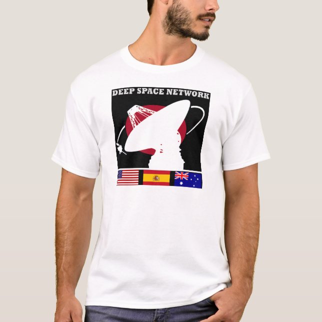 T-shirt Réseau de l'espace lointain de la NASA (Devant)