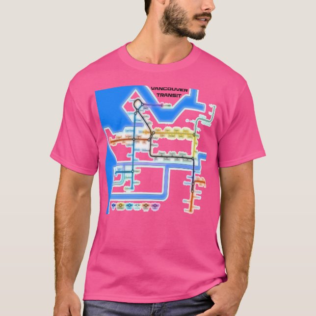 T-shirt Réseau de transport de Vancouver (Devant)