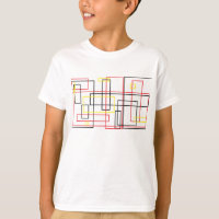T-Shirt réseau lignes cool