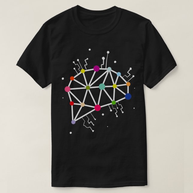 T-shirt Réseau neuronal Cool de données Science Apprentiss (Design devant)