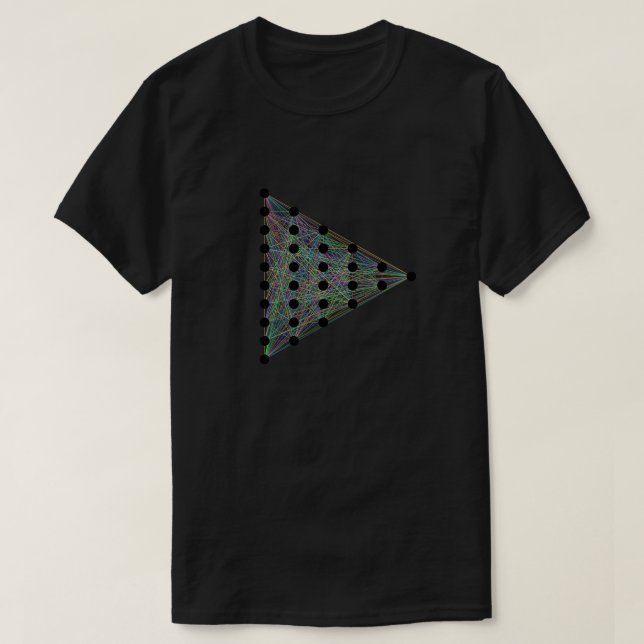 T-shirt Réseau neuronal informatique (Design devant)