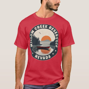 T-shirt Réserve de Willow Creek Nevada coucher du soleil