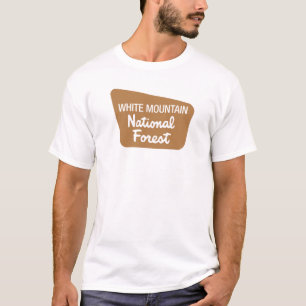 T-shirt Réserve forestière blanche de montagne (signe)