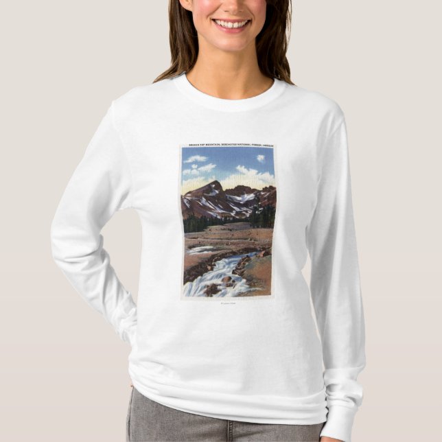 T-shirt Réserve forestière de Deschutes, OU (Devant)
