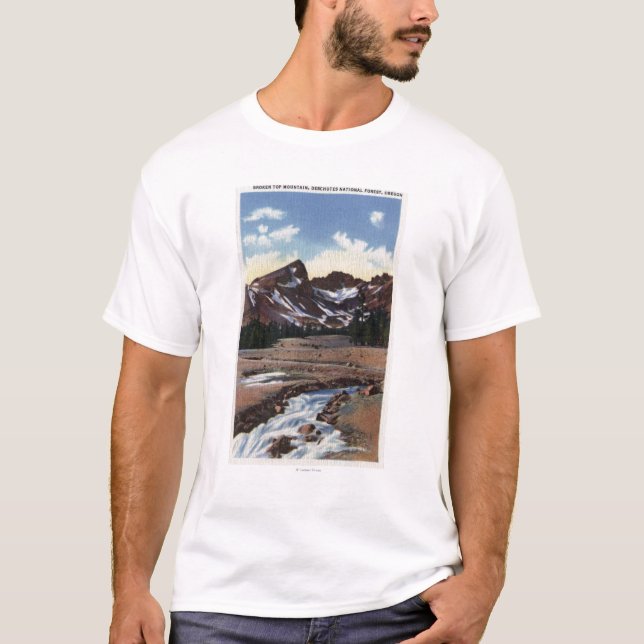 T-shirt Réserve forestière de Deschutes, OU (Devant)