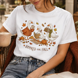 T-shirt Réservé pour la lecture d'automne de l'oie amateur
