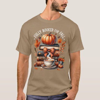 T-shirt Réservé pour les livres d'automne Citrouille Autom