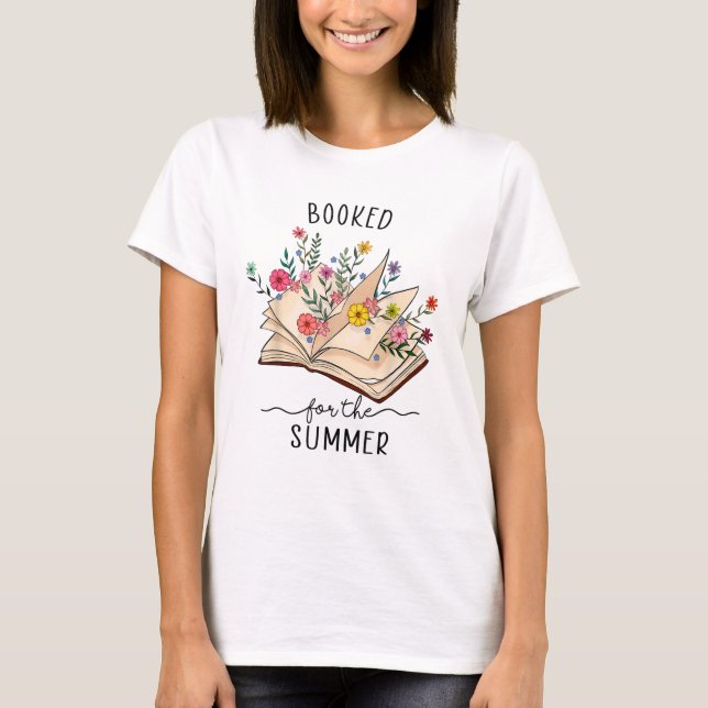 T-shirt Réservé Pour L'Été Lecture Bibliothécaire Lire Wil (Devant)