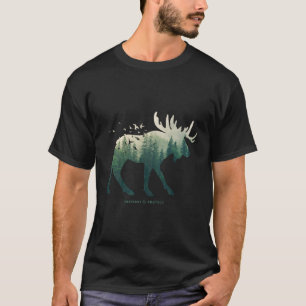 T-shirt Réserve Protéger l'orignal du parc national