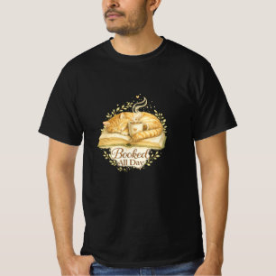 T-shirt Réservé toute la journée Aquarelle de chat lisan
