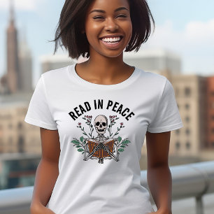 T-shirt Réserver Chemise d'Halloween Lire en paix
