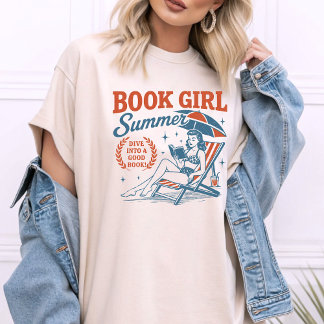 T-shirt Réserver Fille Été Bleu Orange Vintage