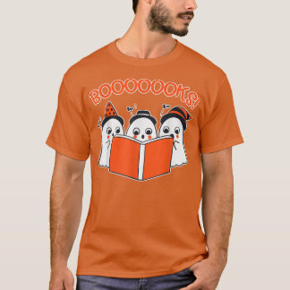 T-shirt Réserver Halloween T Cute Ghost Lecture Librairie