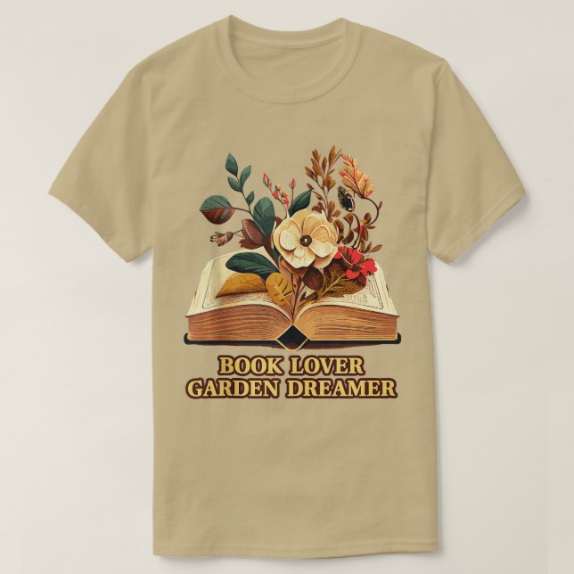 T-shirt Réserver Lover Garden Dreamer pour le livre de lec (Design devant)
