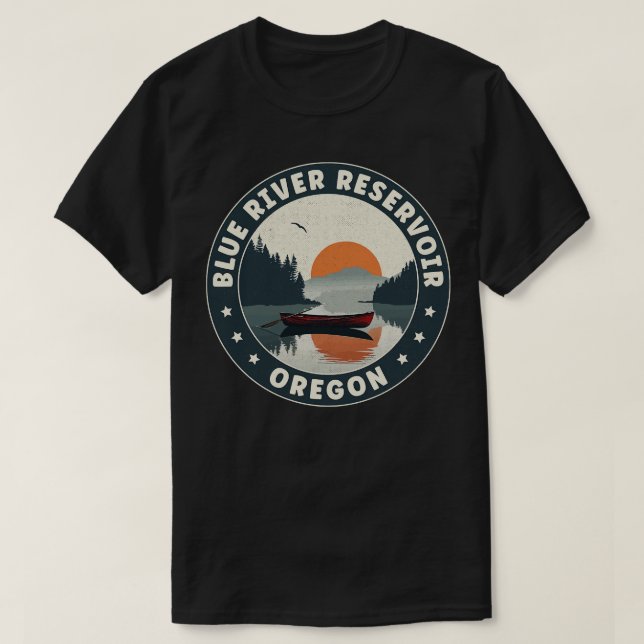 T-shirt Réservoir Blue River Oregon Sunset (Design devant)
