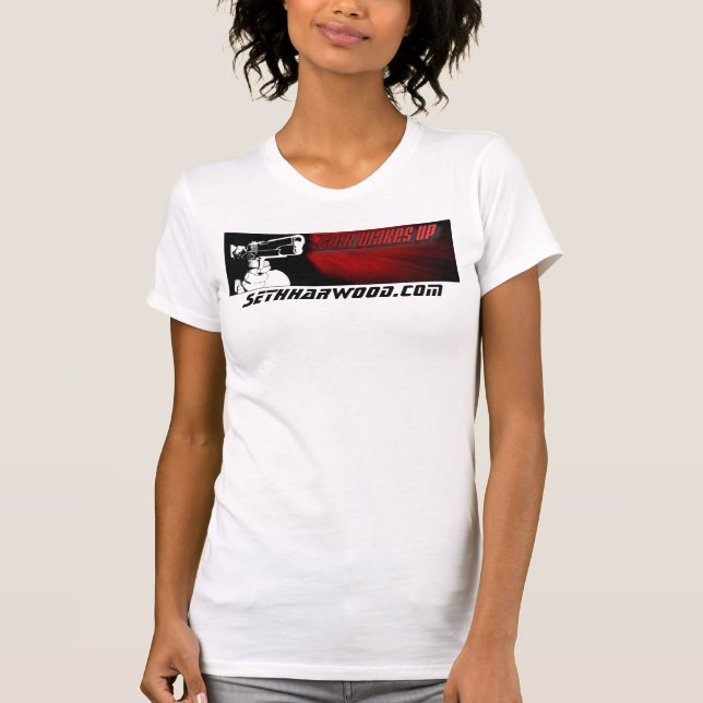 T-shirt Réservoir/chemise de logo de dames/quoi que (Devant)