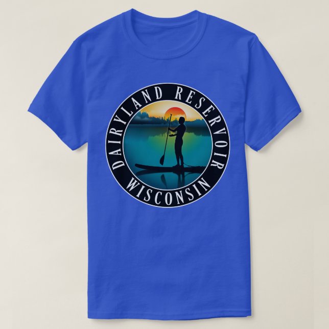 T-shirt Réservoir Dairyland Wisconsin Paddleboard (Design devant)