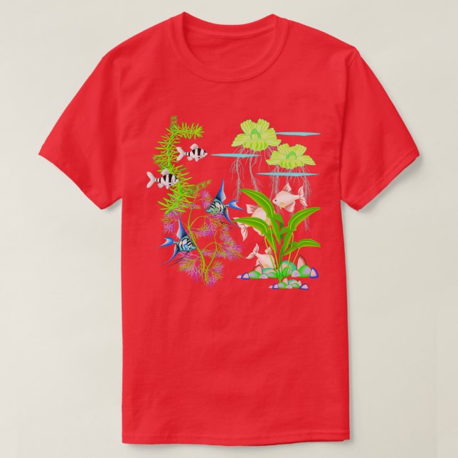 T-shirt Réservoir de poisson tropical (Design devant)