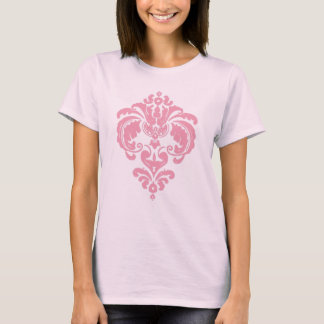T-shirt réservoir rose de damassé