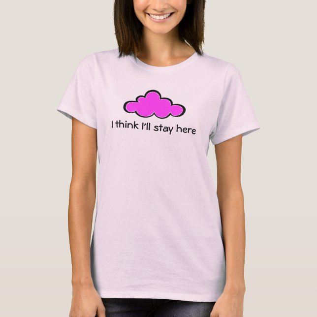 T-shirt Réservoir rose de nuage (Devant)