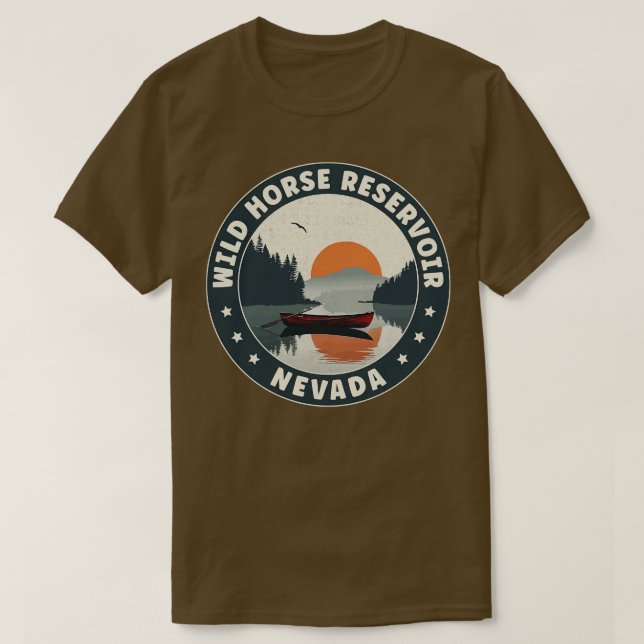 T-shirt Réservoir Wild Horse Nevada coucher de soleil (Design devant)